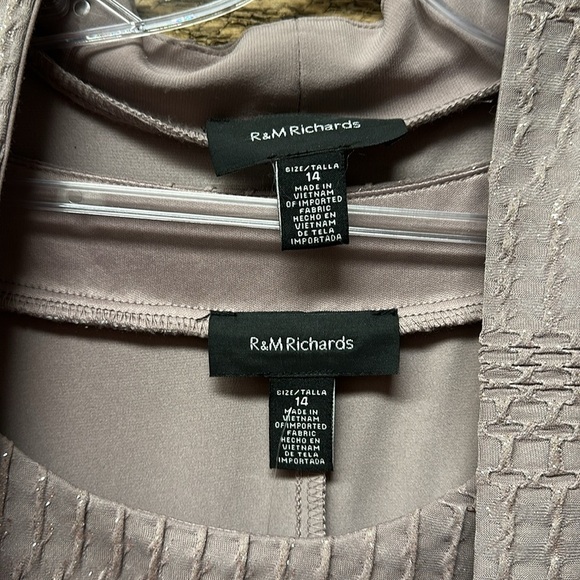 R&M Richards 8993  Short Jacket Dress Size 14 - Picture 3 of 7